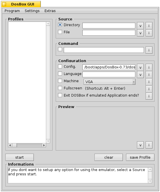 dosboxgui view